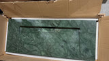 2025 Luxury Matte Green Marble Basin | 1000mm Natural Stone Washbasin | Wall-Mounted/Countertop Design