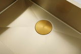 2025 Burnished Brass Gold stainless steel 304 double bowl kitchen sink with drainer tap hole
