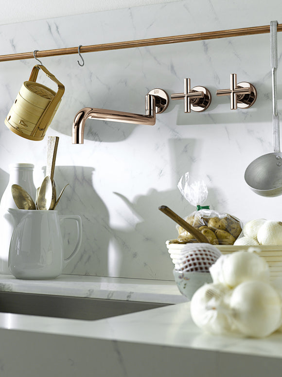 Blush taps in Bathrooms and kitchens