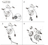Rimless Flush Smart Toilet Wall Hung with Auto Open Bidet Seat & In-Wall Cistern | Blushtaps
