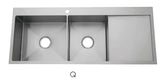 2025 Premium Gunmetal Double Bowl Kitchen Sink | 304 Stainless Steel | Right Drainer | Undermount/Topmount