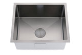 2025 Brushed stainless steel 304 single large bowl kitchen sink hand made 1.2 mm Model E
