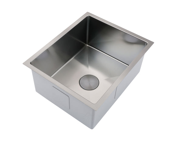 2025 Brushed stainless steel 304 single large bowl kitchen sink hand made 1.2 mm Model E