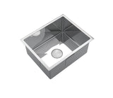 The First Polished stainless steel 304 single big bowl kitchen sink hand made 550*450*250 mm