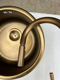 2026 Luxury Vintage Antique Brass Gold Kitchen Sink | 304 Stainless Steel | Single Bowl | PVD Finish