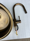 2026 Luxury Vintage Antique Brass Gold Kitchen Sink | 304 Stainless Steel | Single Bowl | PVD Finish