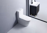 Rimless Tornado Turbo Flush Close-Coupld Smart Toilet with Auto Open Bidet Seat | Blushtaps