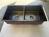 Stainless steel double basin kitchen sink