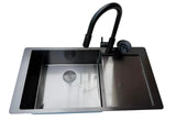 Gunmetal stainless steel Kitchen Sink | 304 Stainless Steel | Single Bowl 980*500*250  mm | PVD Finish