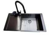 Gunmetal stainless steel Kitchen Sink | 304 Stainless Steel | Single Bowl 980*500*250  mm | PVD Finish