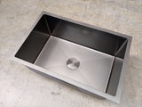 2026 Brushed Gunmetal single long bowl drainer stainless steel 304 kitchen sink