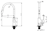 316 Marine Grade Kitchen Mixer Pull out