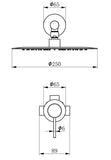 Marine Grade 316s Full Solid stainless steel Made wall mixer set