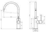 316 Marine Grade Kitchen Mixer Swivel