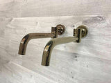 2024 Shower Bath swivel filler spout Brushed Copper 250 mm bath tub filler with mixer