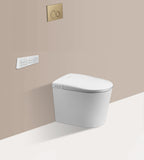 Rimless Flush Smart Toilet Wall Hung with Auto Open Bidet Seat & In-Wall Cistern | Blushtaps