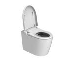 Rimless Flush Smart Toilet Wall Hung with Auto Open Bidet Seat & In-Wall Cistern | Blushtaps