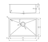 antique brass Luxury Vintage  Gold Kitchen Sink | 304 Stainless Steel | Single Bowl | PVD Finish