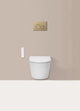 Rimless Tornado Wall Hung Flush Smart Toilet with Slim Bidet Seat & In-Wall Cistern | Blushtaps