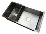 Gunmetal stainless steel Kitchen Sink | 304 Stainless Steel | Double Bowl 910*450*250  mm | PVD Finish (Copy)