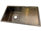 Antique brass Gold Kitchen Sink | 304 Stainless Steel | Single Bowl 1070*450*250 mm | PVD Finish