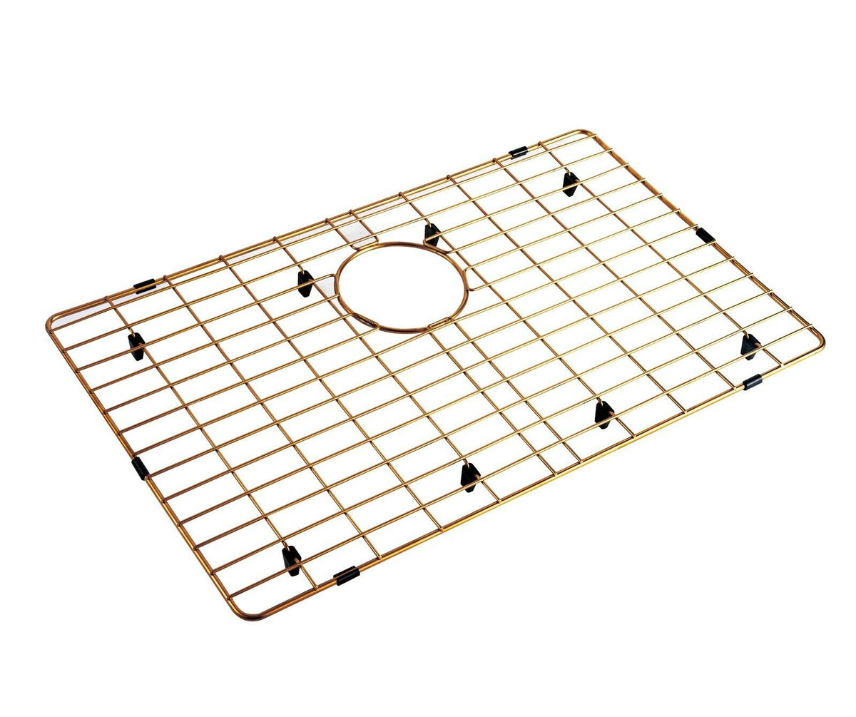 2026 Brushed Copper Gunmetal Kitchen Sink Bottom protector Grid suit K ...