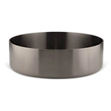 Brushed Gunmetal Plain Round 360 mm on top counter basin stainless steel sink