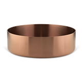 Brushed Gunmetal Plain Round 360 mm on top counter basin stainless steel sink
