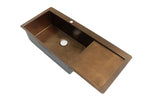 Antique brass Gold Kitchen Sink | 304 Stainless Steel | Single Bowl 550*450*250 mm | PVD Finish