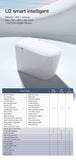 Rimless Flush Smart Toilet with Auto Open Bidet Seat Built in Cistern Foam Shield AI Voice Control | Blushtaps