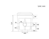 Rimless Flush Smart Toilet with Auto Open Bidet Seat Built in Cistern Foam Shield AI Voice Control | Blushtaps