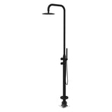 Matte Black color Marine Grade 316s Full Solid stainless steel Made Free Standing  shower set with hand held shower head