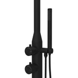 Matte Black color Marine Grade 316s Full Solid stainless steel Made Free Standing  shower set with hand held shower head