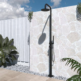Matte Black color Marine Grade 316s Full Solid stainless steel Made Free Standing  shower set with hand held shower head