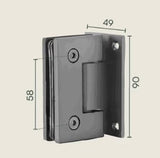 2026 new Shower Hinge Glass to Wall Antique Brass
