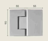 2026 new Shower Hinge Glass to Glass Antique Brass