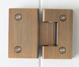 2026 new Shower Hinge Glass to Glass Antique Brass