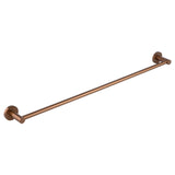 Brushed Copper  Double 600 mm towel rack rail round classic 2024