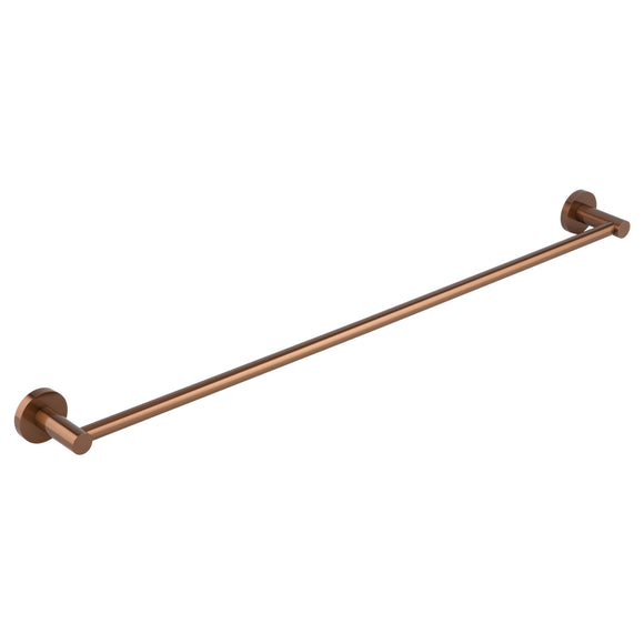 Brushed Copper  Single 800 mm towel rack rail round classic 2024