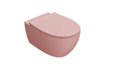 In Wall Concealed Cistern wall hung matte Pink Toilet suite buttons