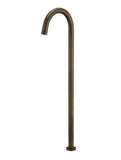 Antique Brass Gold Round Free Standing Bath tub Spout