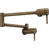 Antique Brass Wall Mounted Pot Filler