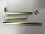 L shape wall shower arm 400 mm chrome polished stainless steel color Now 2026