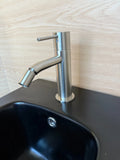 316 Round brushed stainless steel  Bidet Mixer Tap Faucet Adjustable Aerator