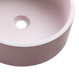 New Ultra Modern concrete cement wash basin counter top Matt Pink Round basin 2022