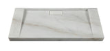 Hand Crafted Marble Nature stone wash basin Carrara White wall hung 1400*450*70 mm