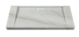 Hand Crafted Marble Nature stone wash basin Carrara White wall hung 1100*450*70 mm