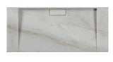 Hand Crafted Marble Nature stone wash basin Carrara White wall hung 1200*450*70 mm