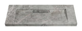 Hand Crafted Marble nature stone wash Basin Hermès matt grey wall hung 1200*450