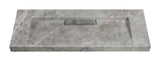 Copy of Hand Crafted Marble nature stone wash Basin Hermès matt grey wall hung 1500*450
